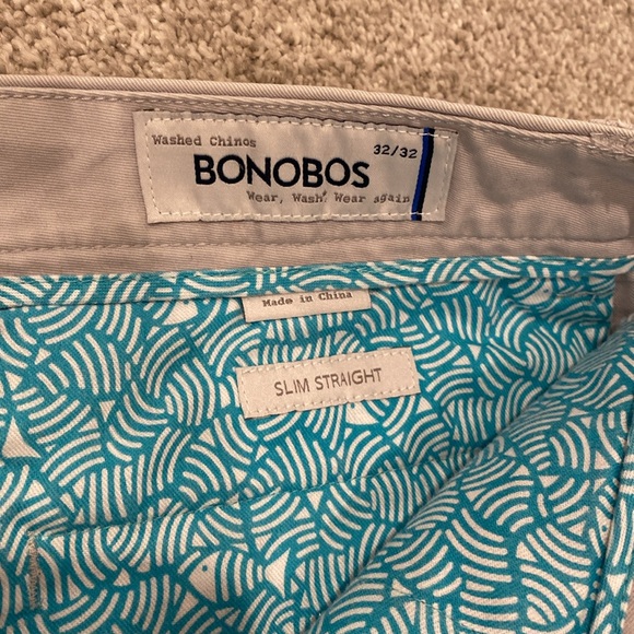 Bonobos 32/32 Men’s Washed Chinos Slim Straight - Picture 2 of 3